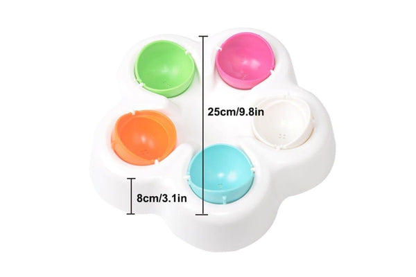 Durable Anti-slip Colourful Slow Feeding Treat Dog Puzzle Toy Improves Iq