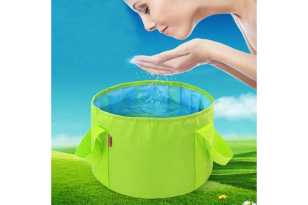 Candy Color Portable Foldable Traveling Basin Yellow Green - Standard