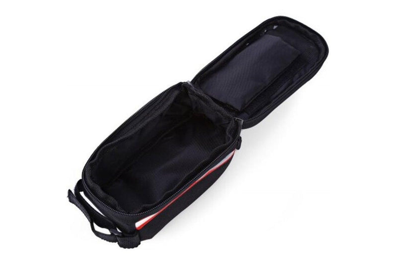 Bicycle Frame Bike Phone Holder Waterproof Bag Case Red