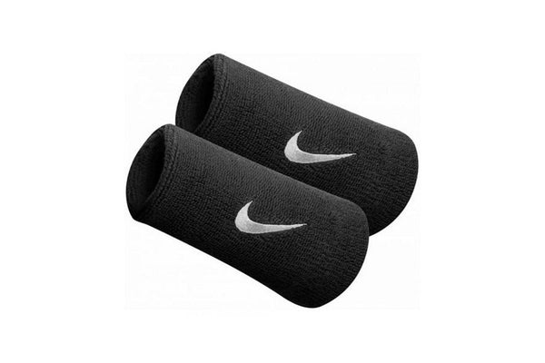 Nike Swoosh Wristbands (Set Of 2) (Black) (One Size)