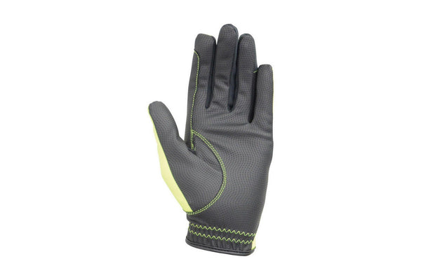 Hy Childrens/Kids Riding Gloves (Reflective Yellow) (XL)