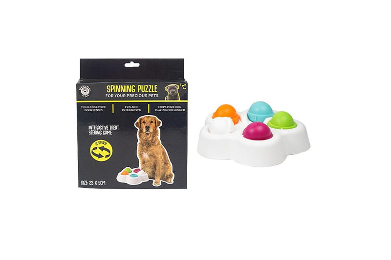 2x Dudley's World Of Pets Spinning Puzzle Treat Game Interactive Pet Toy