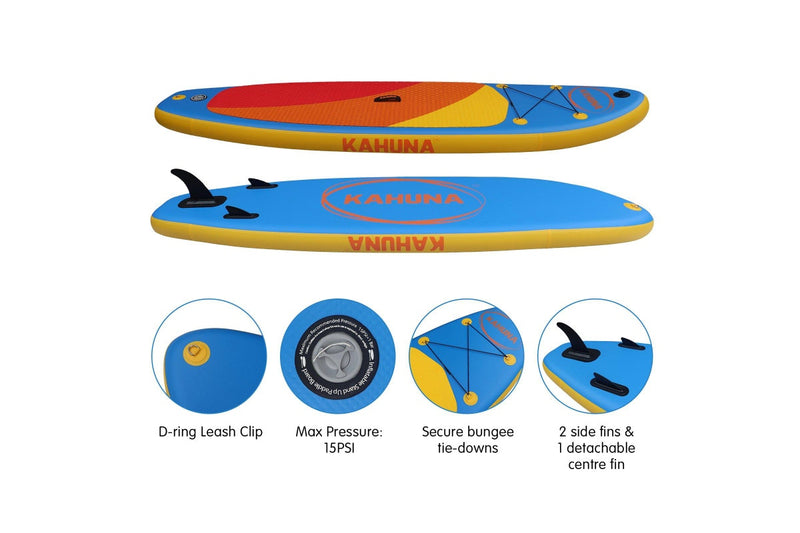 Kahuna Hana Inflatable Stand Up Paddle Board 10FT w/ iSUP Accessories