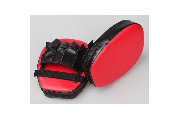 2 X Thai Boxing Punch Focus Gloves Kit Training Red & Black -