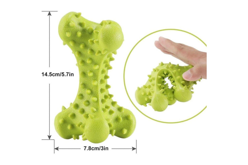 Durable Safe Non-toxic Rubber Puppy Chew Bone Toy For Small Large Dog Improves Dental Hygiene