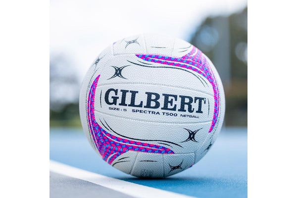 Gilbert NB Spectra T500 Netball White - Size 5