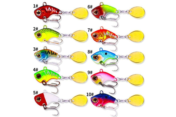 13g Small Whirlwind Sequins Sinking Vib Lure For Water Fishing