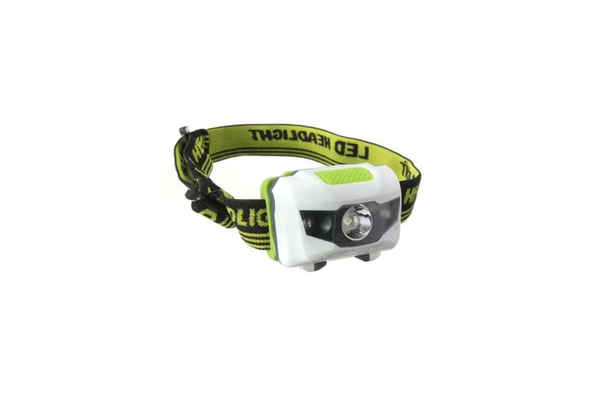 Led Headlamp 3 Leds White Red Light 3W Lightweight Green