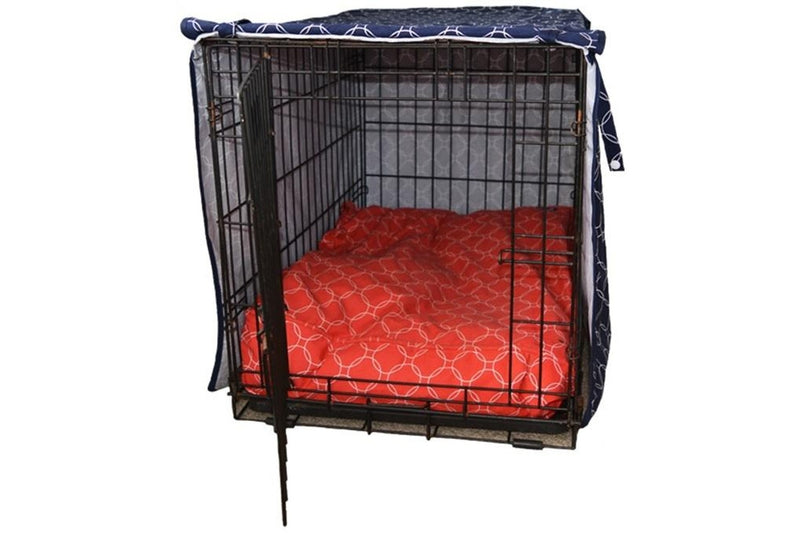 Brolly Sheets: Billy Bed Crate Cover - Navy Circle (Large)