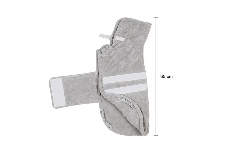 Petswol: Quick Drying Pet Bathrobe - Grey (M)