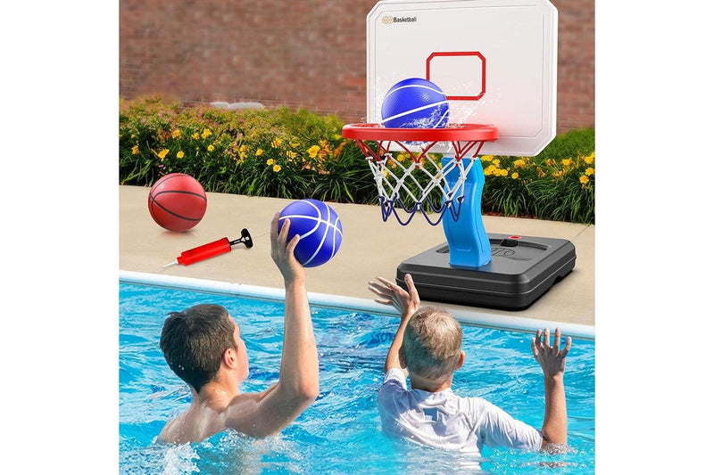 Kids Basketball Training Hoop Height Adjustable Basketball Hoop Set for Indoor Outdoor Playing Blue