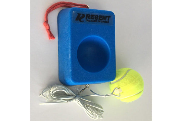 Regent Portable Tennis Trainer Ball & 15cm Base Training Practice Sports Game