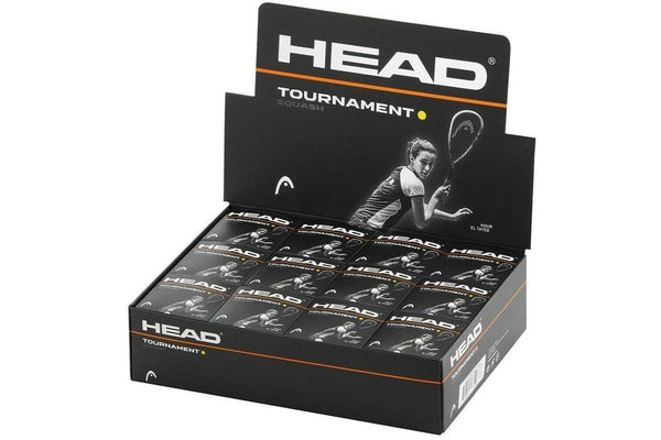 HEAD Tournament Squash Ball Advanced Training Competition Bulk Dozen - 12 Balls