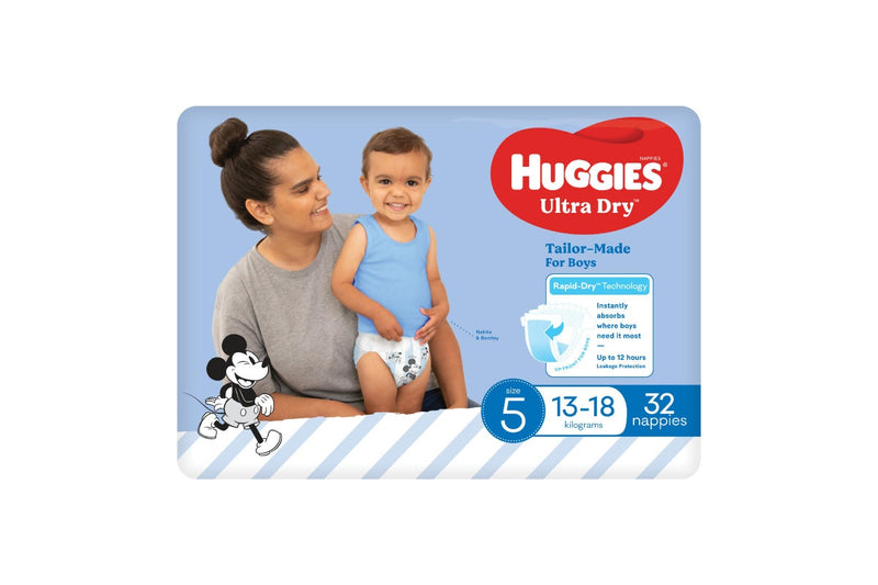 Huggies Ultra Dry Walker Boy Nappies - Size 5