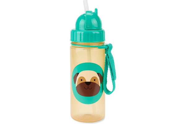 Skip Hop: Zoo PP Straw Bottle - Pug (390ml)