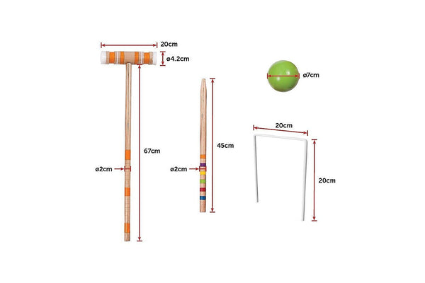 Croquet Set - Up To 6 Players - One Size