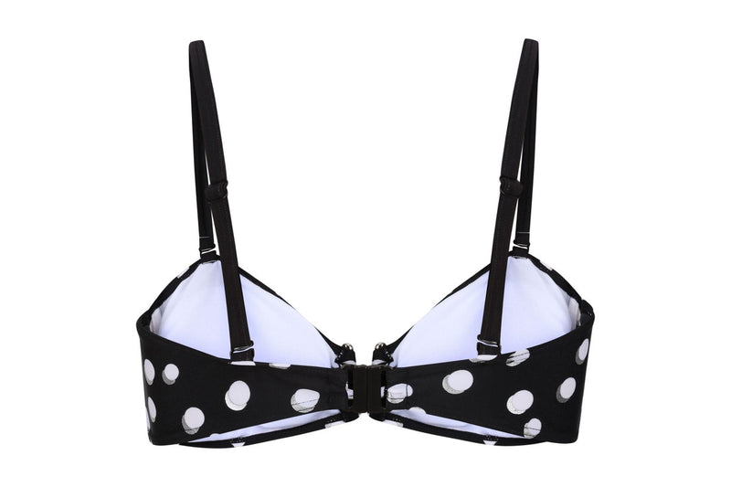 Regatta Womens/Ladies Aceana III Polka Dot Bikini Top (Black/White) (12 UK)