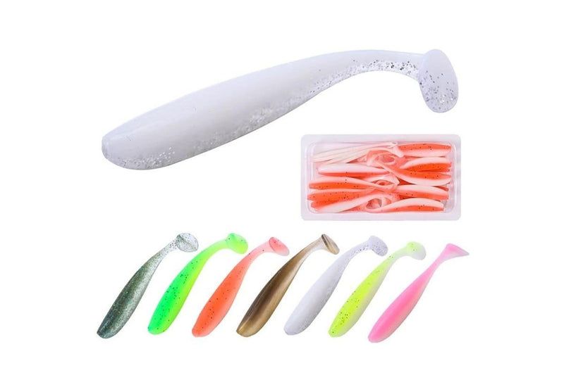 Two Colour t Tail Soft Lures For Simulated Fishing Bionic Design