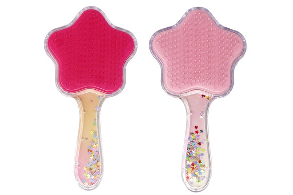 Pink Poppy: Unicorn & Vibrant Vacation - Holographic Glitter Hairbrush (Assorted Designs)