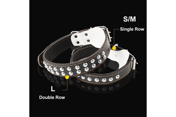 Durable Soft Braided Leather Pet Collar Leash Set For Medium Big Dogs