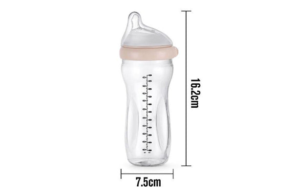 Haakaa: Generation 3 Glass Baby Bottle - Peach (300ml)