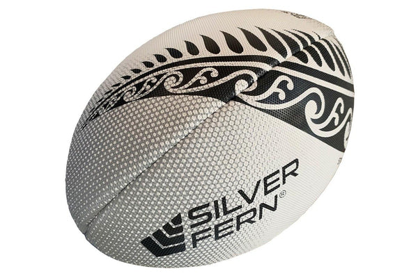 Silver Fern Touch Rugby Ball - Stealth - Size 4