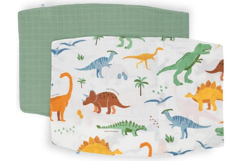 Little Unicorn: Pillowcase Set - Dino Names (2 Pack)