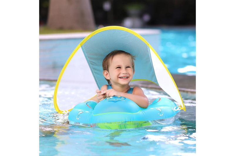 Baby Swimming Ring With Sunshade - Small