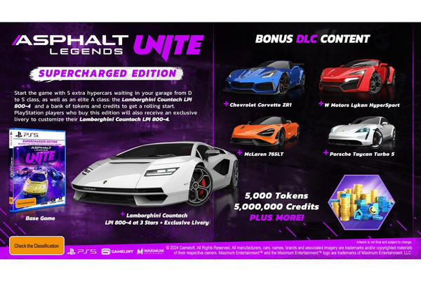 Asphalt Legends UNITE Supercharged Edition (code in box)