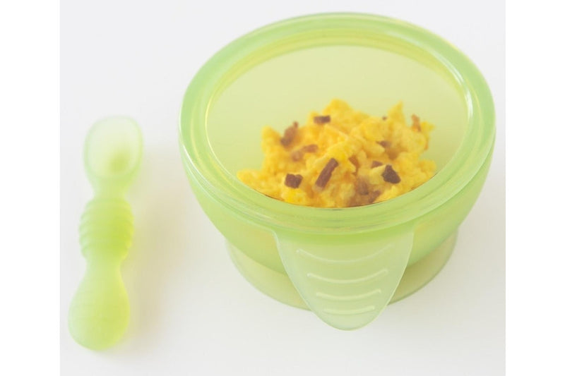 Bumkins: Jelly Silicone First Feeding Set - Green Jelly