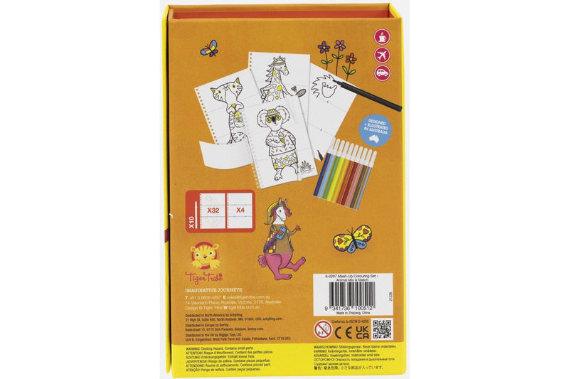 Tiger Tribe: Mash-Up Colouring Set - Animal Mix & Match