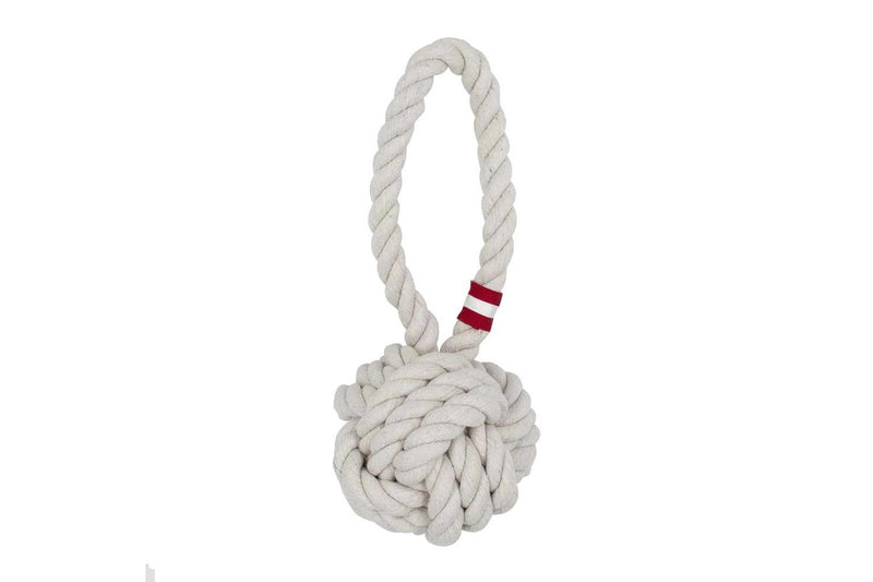 2x Louie Living Urban Tug Rope Fun Play Teeth Gum Dog Pet Game Toy Medium White