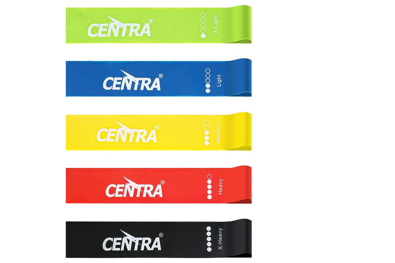 Centra Resistance Bands Set Working Out Carry Bag Men Women Home Gym Exercise