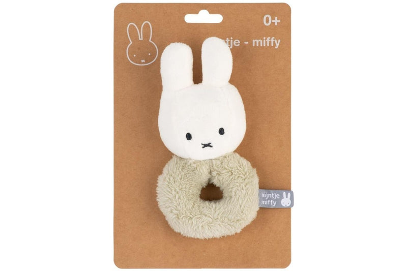 Miffy: Fluffy Ring Rattle - Green