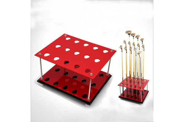 Golf Driving Range Supplies 15 Holes Double-Layer Cue Rack