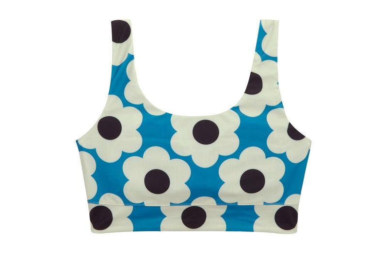 Regatta Womens/Ladies Orla Kiely Daisy & Tall Flowers Reversible Bikini Set (Blue/Navy) (10 UK)