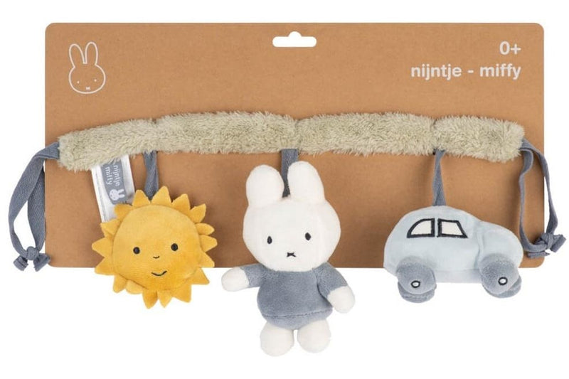 Miffy: Fluffy Car Seat Toy - Blue/Green