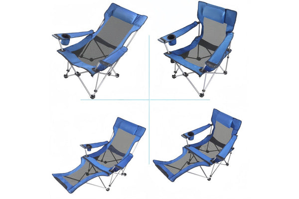 Reclining Camping Chair with Footrest