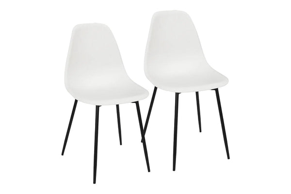 Fraser Country Set of 2 Gustav Dining Chair - White