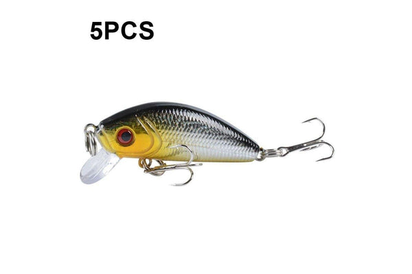 Pack Of 5 5cm 3.6g Bionic Mino Hard Lures