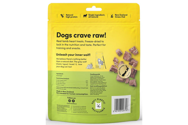 Animals Like Us: Grass-Fed Lamb Heart Freeze-Dried Raw Dog Treats (85g)