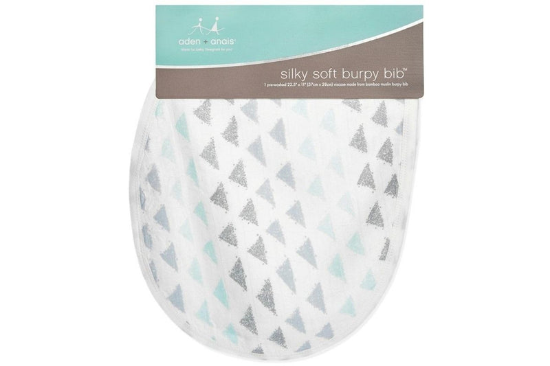 Aden + Anais: Silky Soft Bamboo Burpy Bib - Metallic Skylight Birch