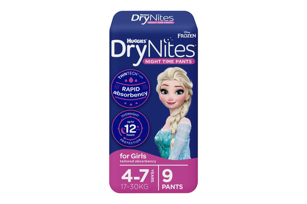 Huggies DryNites Night Time Girls Pants - 4-7 Years