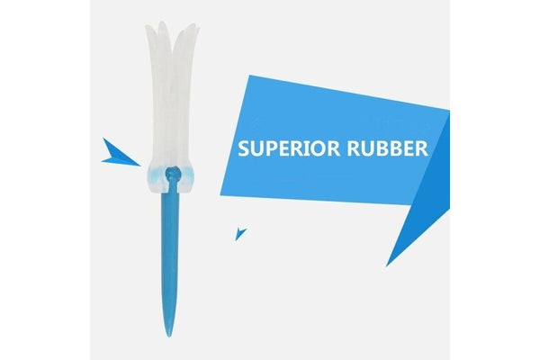 3Pcs Professional Golf Tee Step Up Rubber Horn Foldable Evolution Tees Sports Tool Accessory Blue - Standard