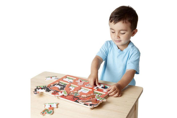 Melissa & Doug: Farm Animals Wooden Sound Puzzle