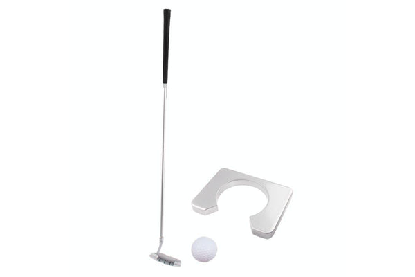 Executive Travel Indoor Golf Wooden Club Putter Kit