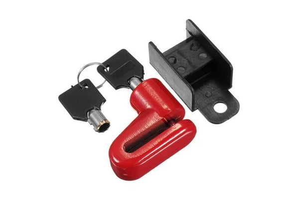 Electric Scooter Anti Theft Disc Brakes Lock With Steel Wire For Xiaomi M365 Red - Standard - Set Of 1