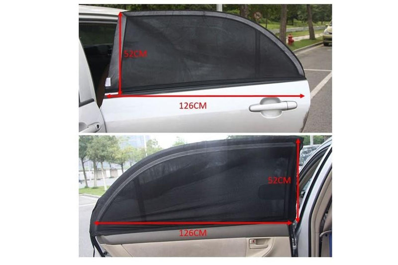 2 x Extra Large Car Sun Shade Auto Curved Window Protection Baby Sunshade