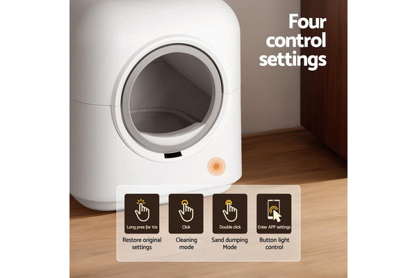 I.Pet Automatic Cat Litter Box Self-Cleaning Smart Large Toilet Tray App Control