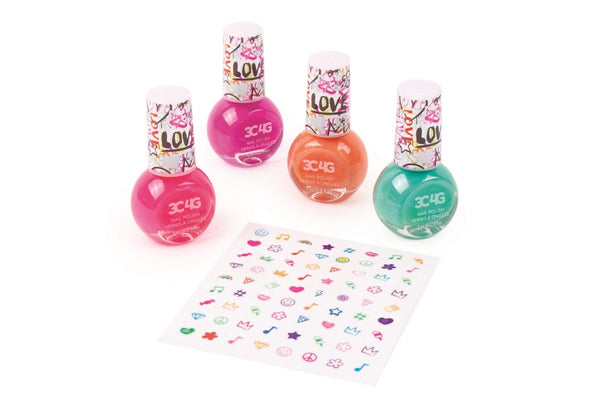 3C4G: Graffiti Street Style Nail Polish and Nail Sticker Set